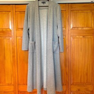 Franne Golde Duster in Gray with Pockets Size Medium Made in Canada